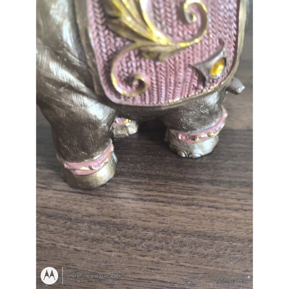 Alabastre European Style" Elephant & Baby Figurine - Picture 9 of 13